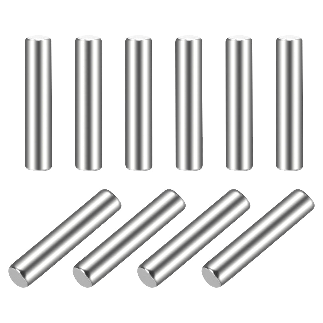 uxcell Uxcell 10Pcs  Dowel Pin 304 Stainless Steel Cylindrical Shelf Support Pin