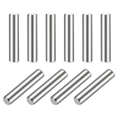 Harfington Uxcell 10Pcs  Dowel Pin 304 Stainless Steel Cylindrical Shelf Support Pin