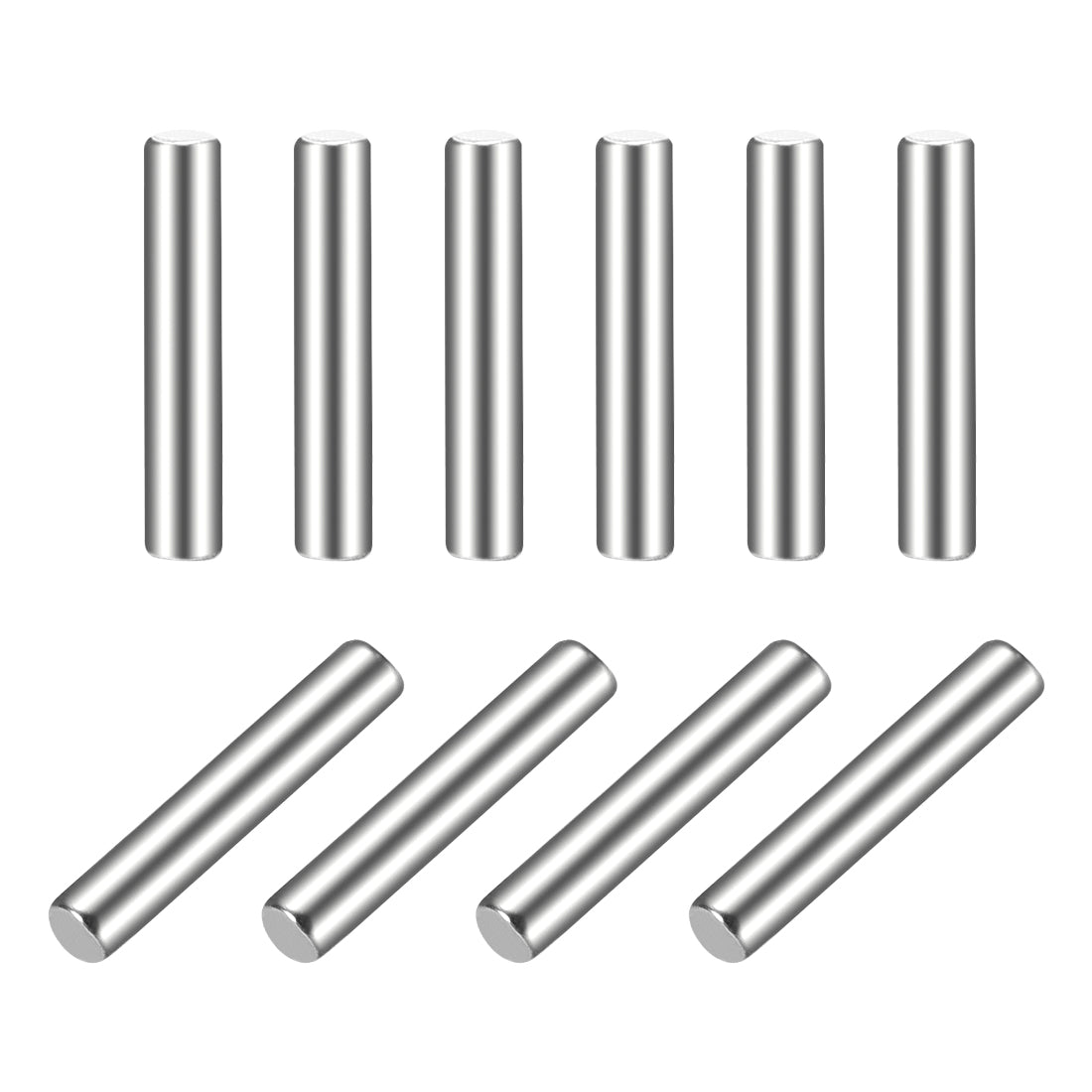 uxcell Uxcell 10Pcs  Dowel Pin 304 Stainless Steel Cylindrical Shelf Support Pin