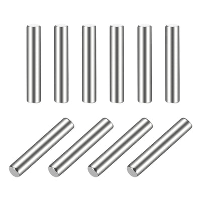 Harfington Uxcell 10Pcs  Dowel Pin 304 Stainless Steel Cylindrical Shelf Support Pin