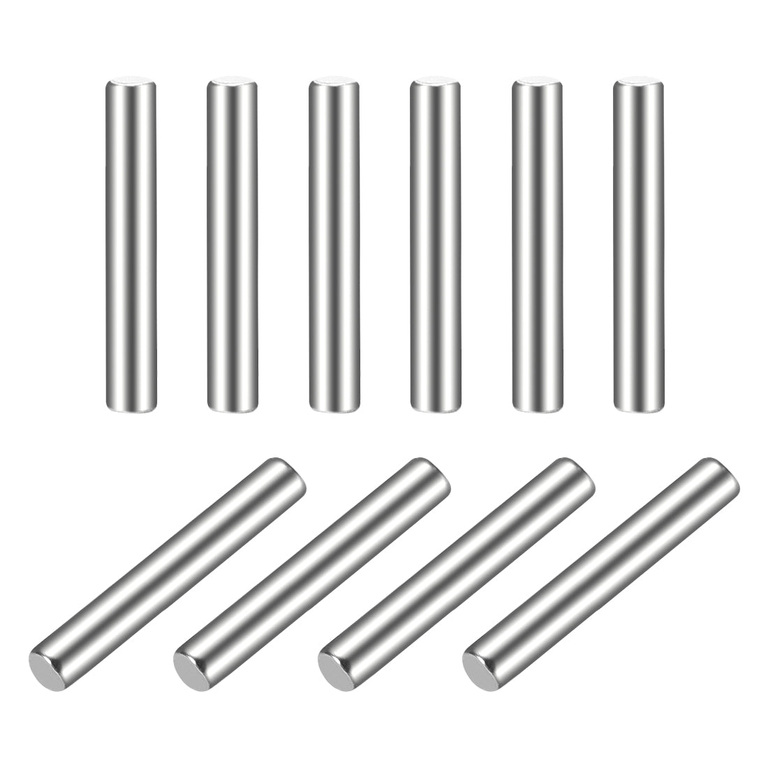 uxcell Uxcell 10Pcs  Dowel Pin 304 Stainless Steel Cylindrical Shelf Support Pin