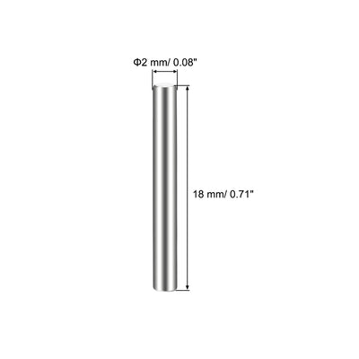 Harfington Uxcell 10Pcs  Dowel Pin 304 Stainless Steel Cylindrical Shelf Support Pin