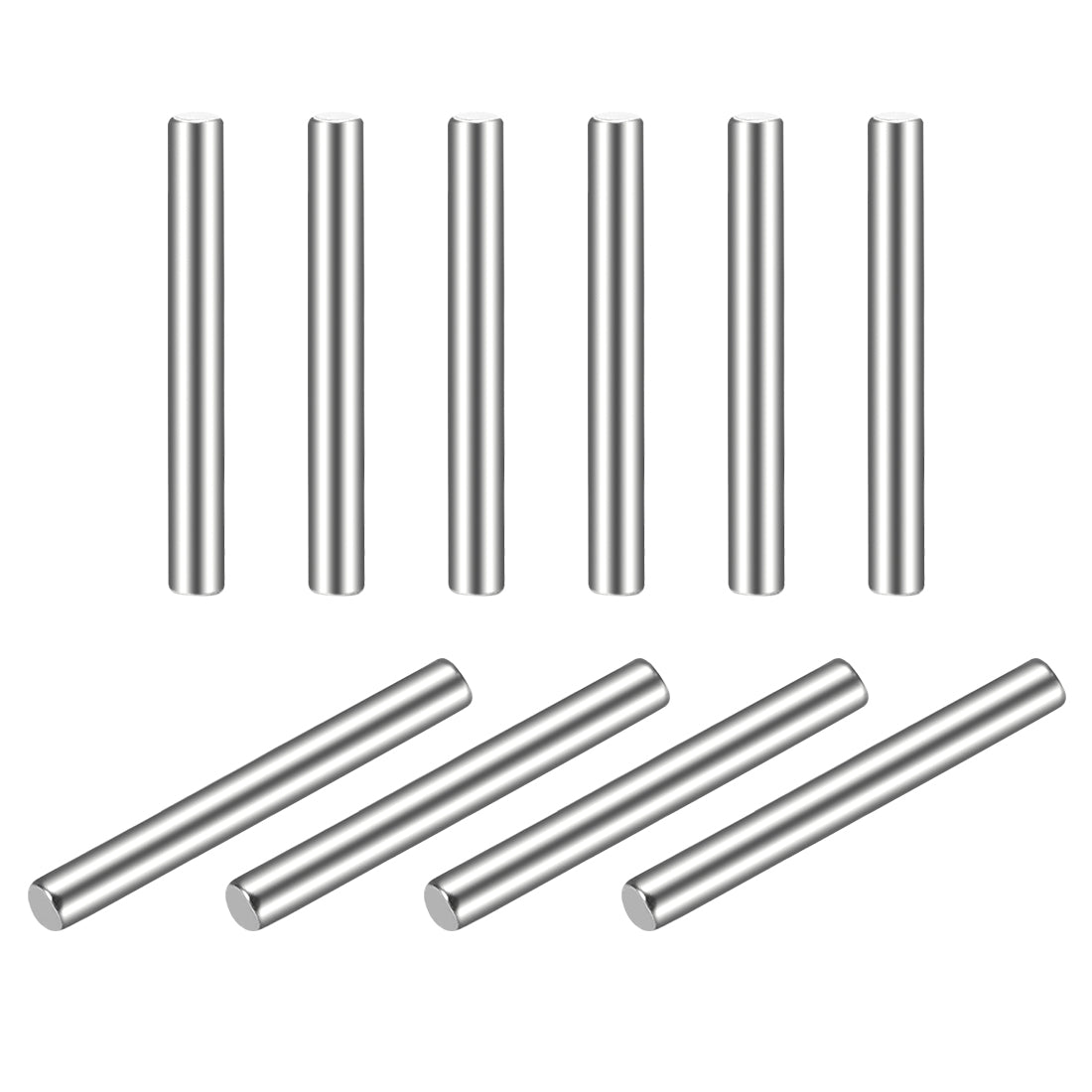 uxcell Uxcell 10Pcs  Dowel Pin 304 Stainless Steel Cylindrical Shelf Support Pin