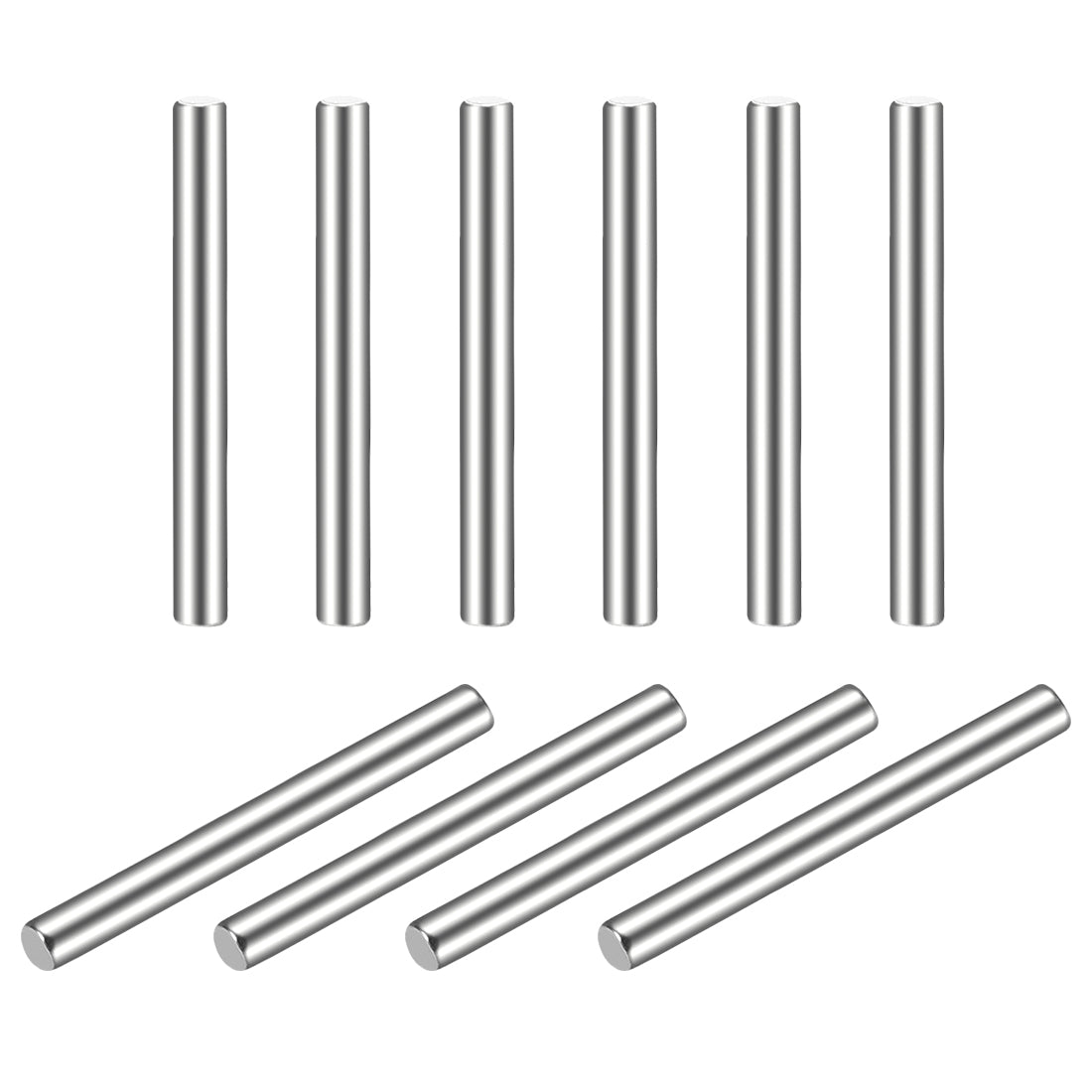 uxcell Uxcell 10Pcs  Dowel Pin 304 Stainless Steel Cylindrical Shelf Support Pin