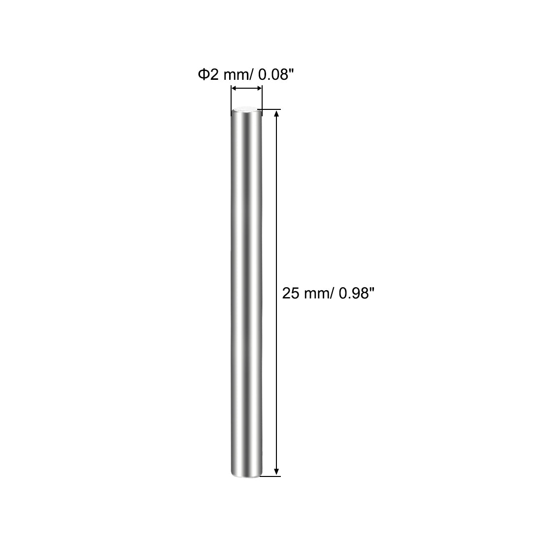 uxcell Uxcell 10Pcs  Dowel Pin 304 Stainless Steel Cylindrical Shelf Support Pin