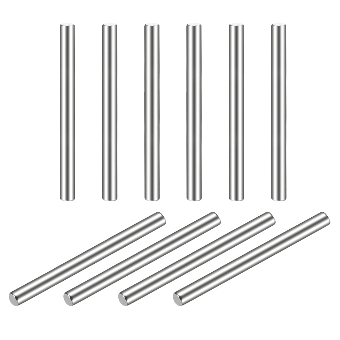 uxcell Uxcell 10Pcs  Dowel Pin 304 Stainless Steel Cylindrical Shelf Support Pin