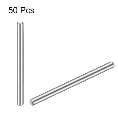 Harfington Uxcell 50 Stück Dübelstift 304 Edelstahl Zylindrischer Regalbodenträgerstift