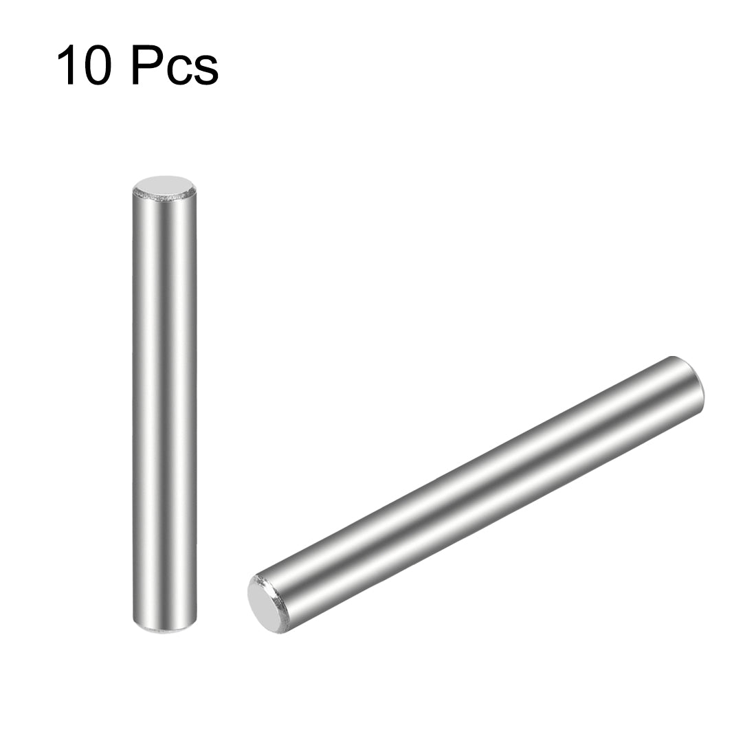 uxcell Uxcell 10Pcs  Dowel Pin 304 Stainless Steel Cylindrical Shelf Support Pin