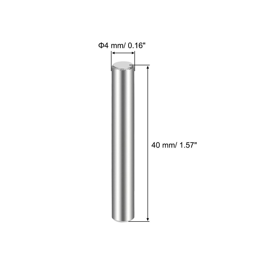 uxcell Uxcell 10Pcs  Dowel Pin 304 Stainless Steel Cylindrical Shelf Support Pin