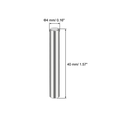 Harfington Uxcell 10Pcs  Dowel Pin 304 Stainless Steel Cylindrical Shelf Support Pin