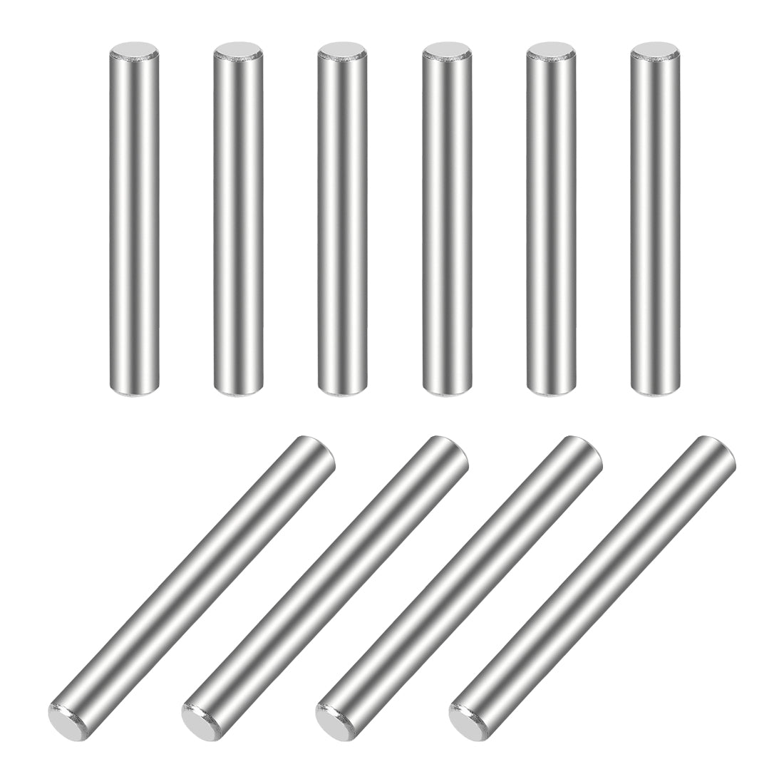 uxcell Uxcell 10Pcs  Dowel Pin 304 Stainless Steel Cylindrical Shelf Support Pin