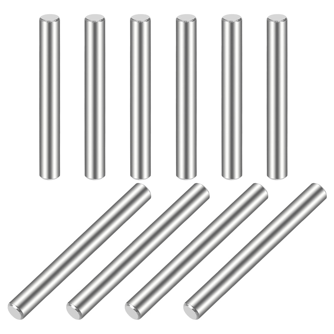 uxcell Uxcell 10Pcs  Dowel Pin 304 Stainless Steel Cylindrical Shelf Support Pin