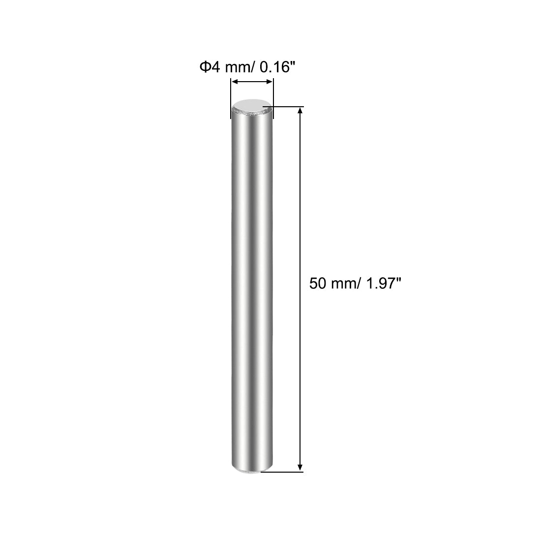 uxcell Uxcell 10Pcs  Dowel Pin 304 Stainless Steel Cylindrical Shelf Support Pin