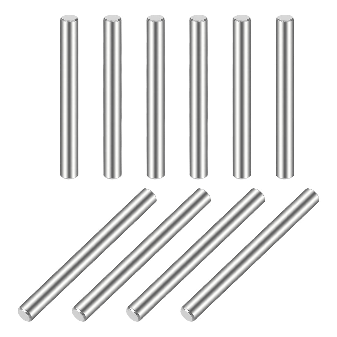 uxcell Uxcell 10Pcs  Dowel Pin 304 Stainless Steel Cylindrical Shelf Support Pin