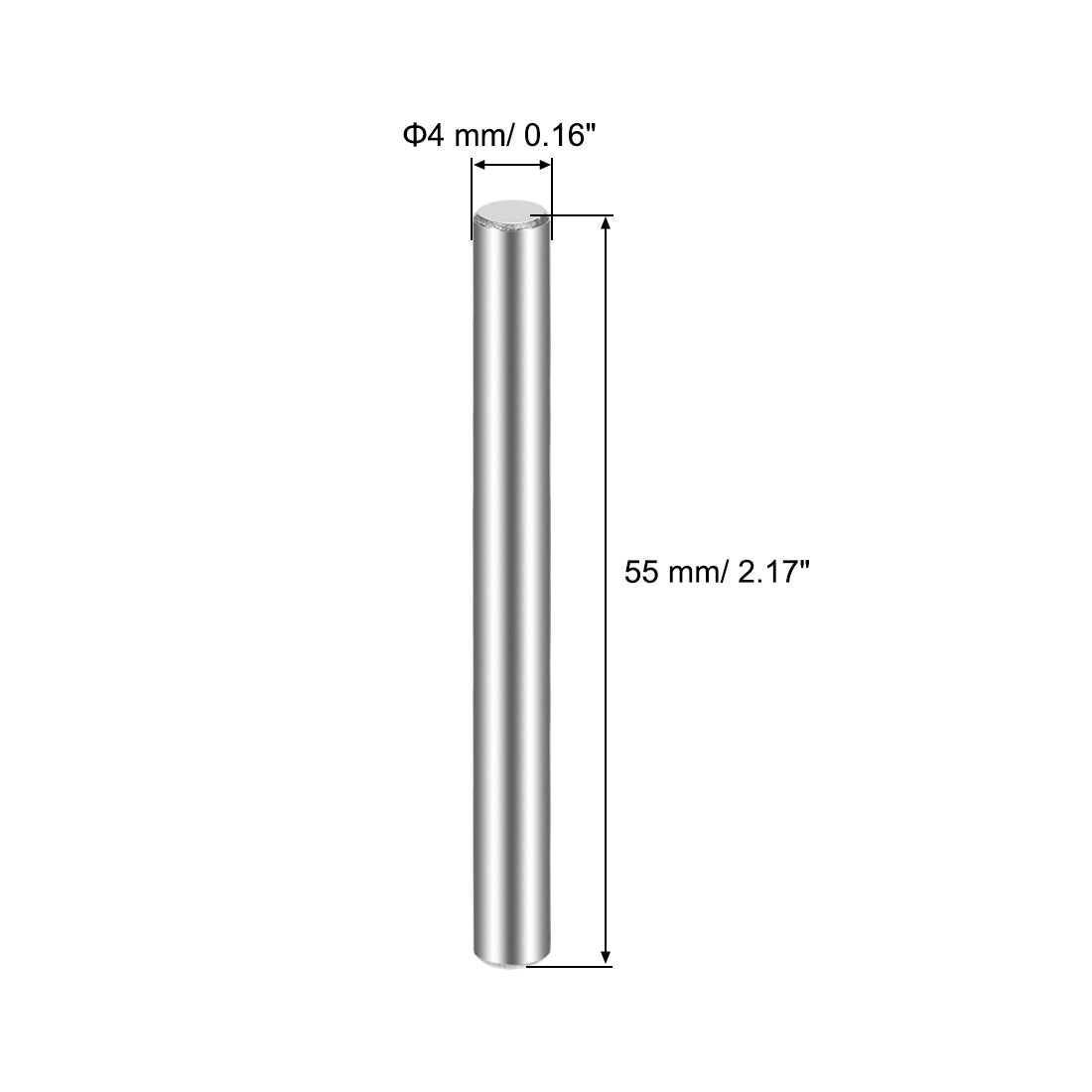 uxcell Uxcell 10Pcs  Dowel Pin 304 Stainless Steel Cylindrical Shelf Support Pin