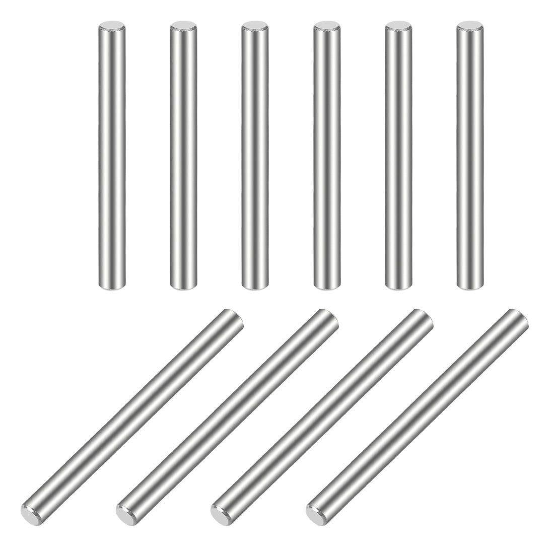 uxcell Uxcell 10Pcs  Dowel Pin 304 Stainless Steel Cylindrical Shelf Support Pin