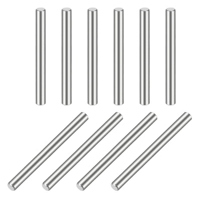 Harfington Uxcell 10Pcs  Dowel Pin 304 Stainless Steel Cylindrical Shelf Support Pin