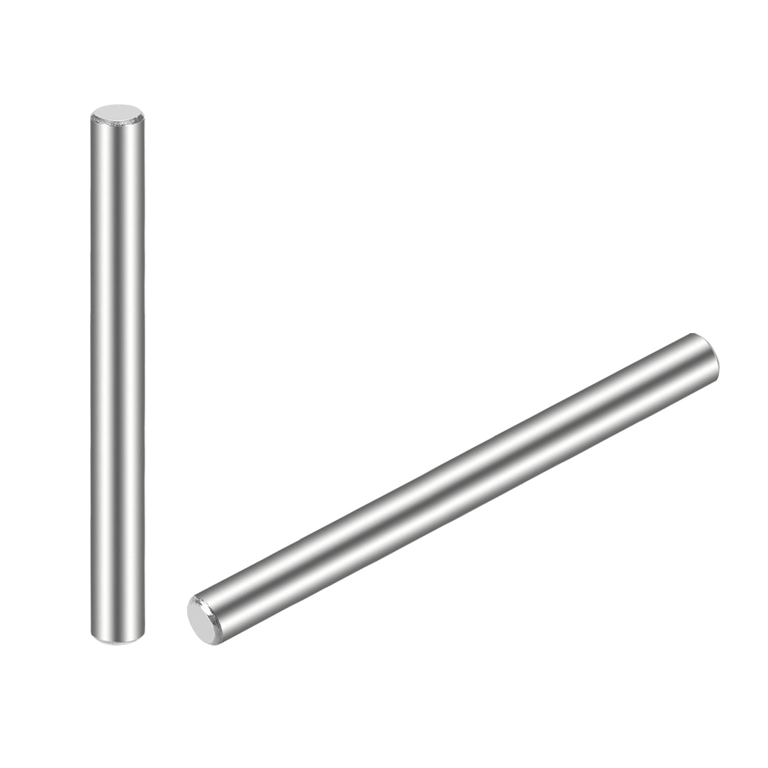 uxcell Uxcell 15Pcs Dowel Pin 304 Stainless Steel Cylindrical Shelf Support Pin Fasten Elements Silver Tone