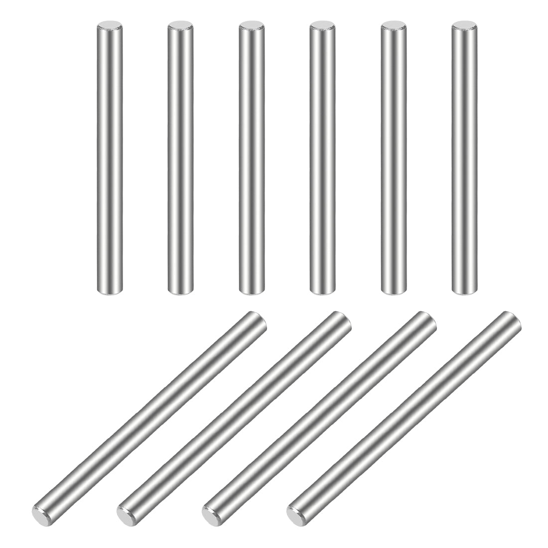 uxcell Uxcell 10Pcs  Dowel Pin 304 Stainless Steel Cylindrical Shelf Support Pin