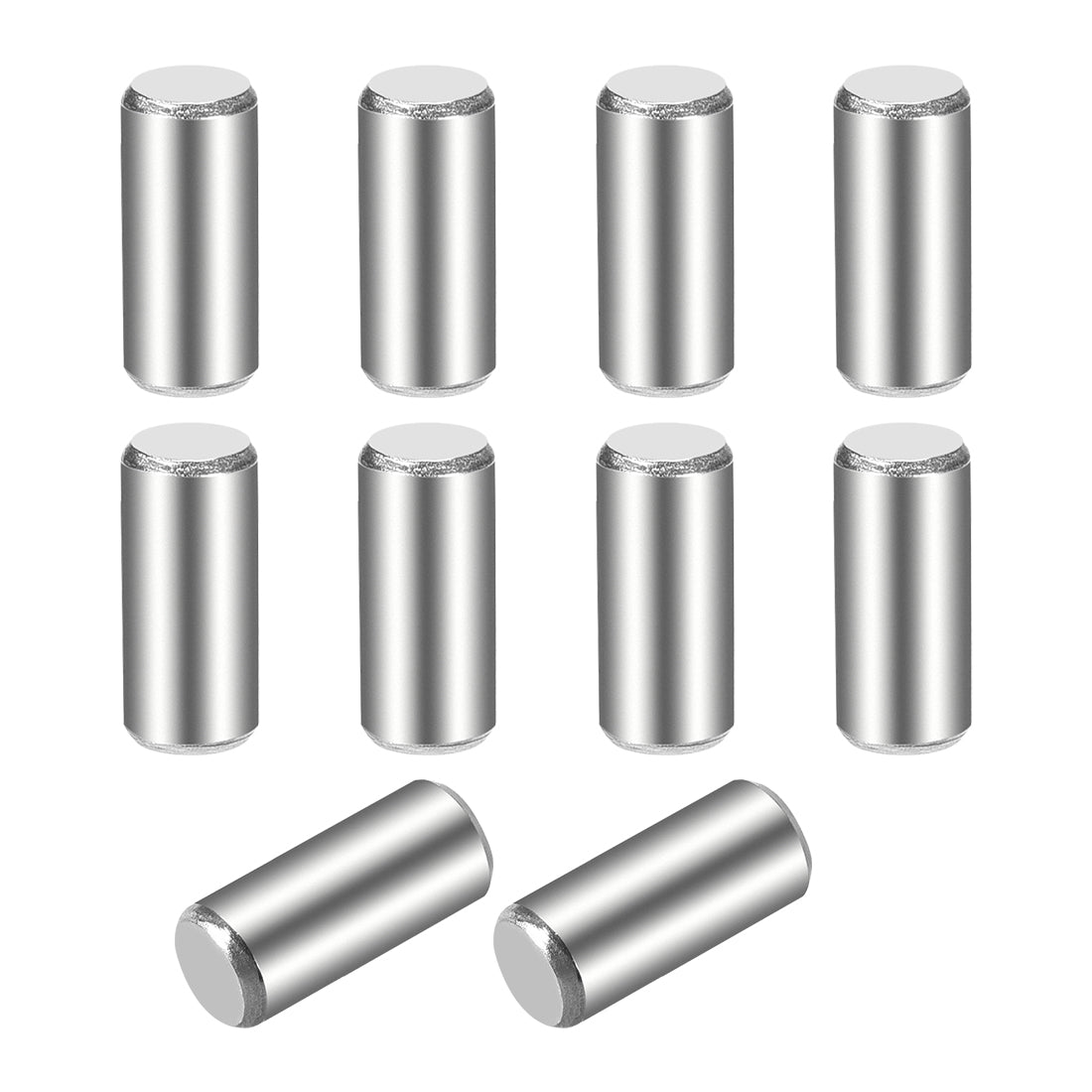 uxcell Uxcell 10Pcs  Dowel Pin 304 Stainless Steel Cylindrical Shelf Support Pin