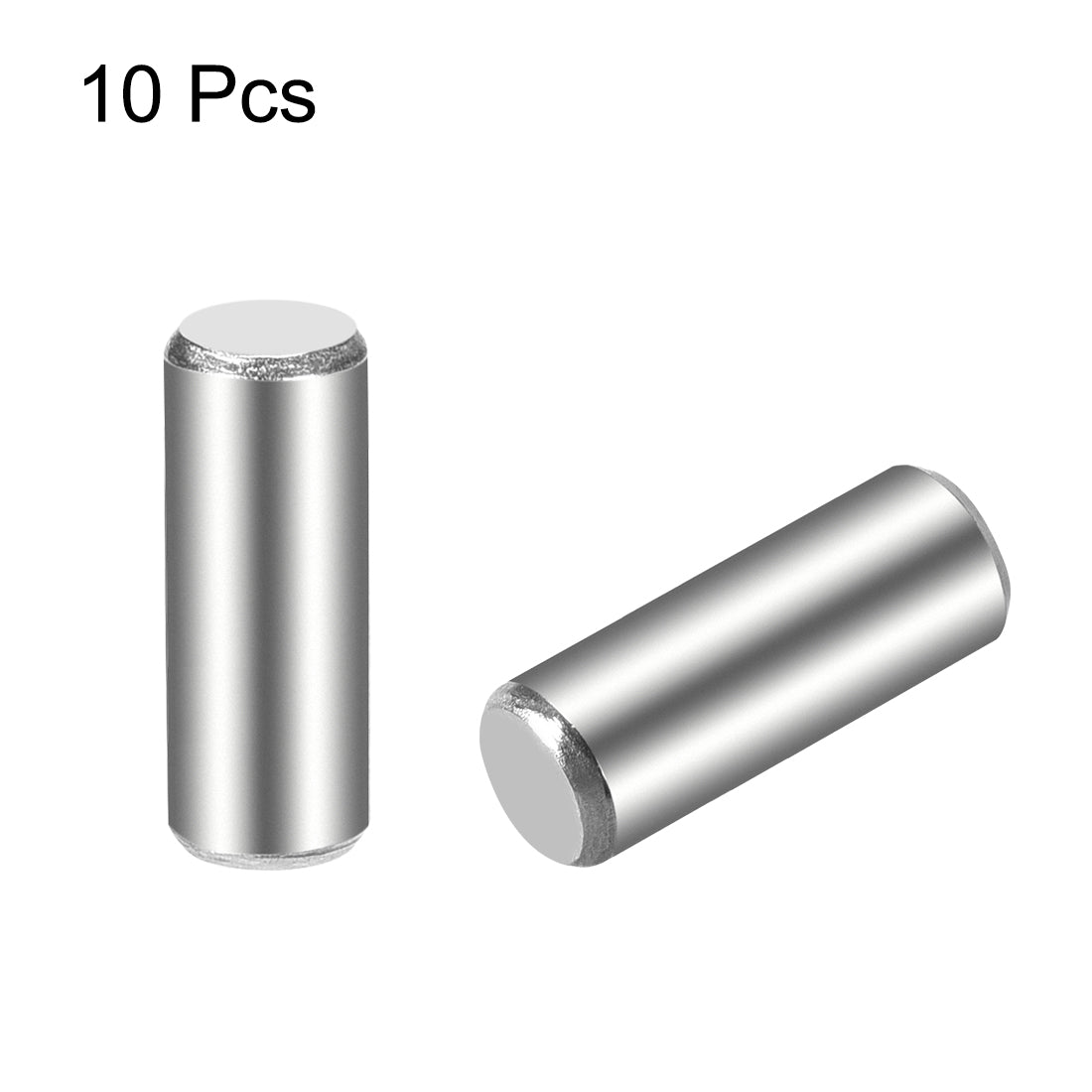 uxcell Uxcell 10Pcs  Dowel Pin 304 Stainless Steel Cylindrical Shelf Support Pin