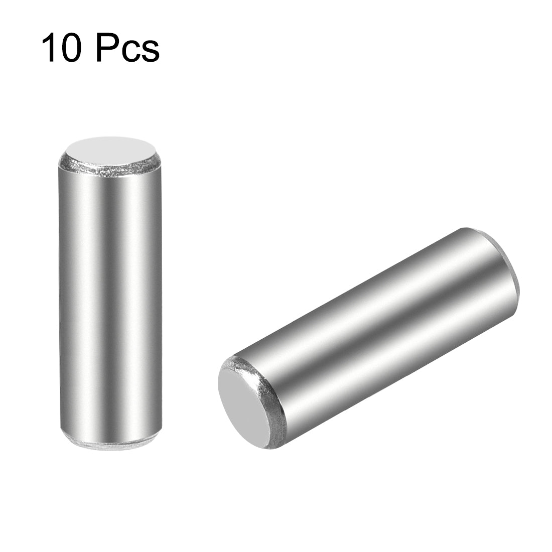 uxcell Uxcell 10Pcs  Dowel Pin 304 Stainless Steel Cylindrical Shelf Support Pin