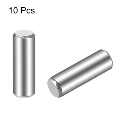 Harfington Uxcell 10Pcs  Dowel Pin 304 Stainless Steel Cylindrical Shelf Support Pin