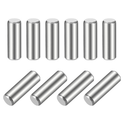 Harfington Uxcell 10Pcs  Dowel Pin 304 Stainless Steel Cylindrical Shelf Support Pin