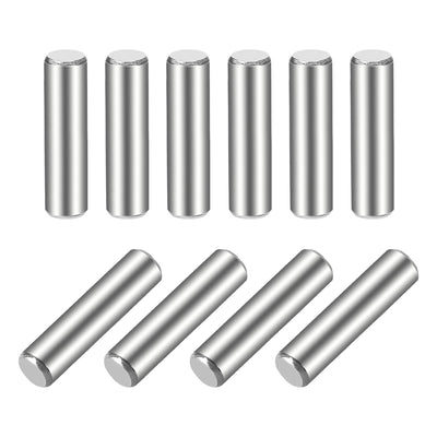 Harfington Uxcell 10Pcs  Dowel Pin 304 Stainless Steel Cylindrical Shelf Support Pin