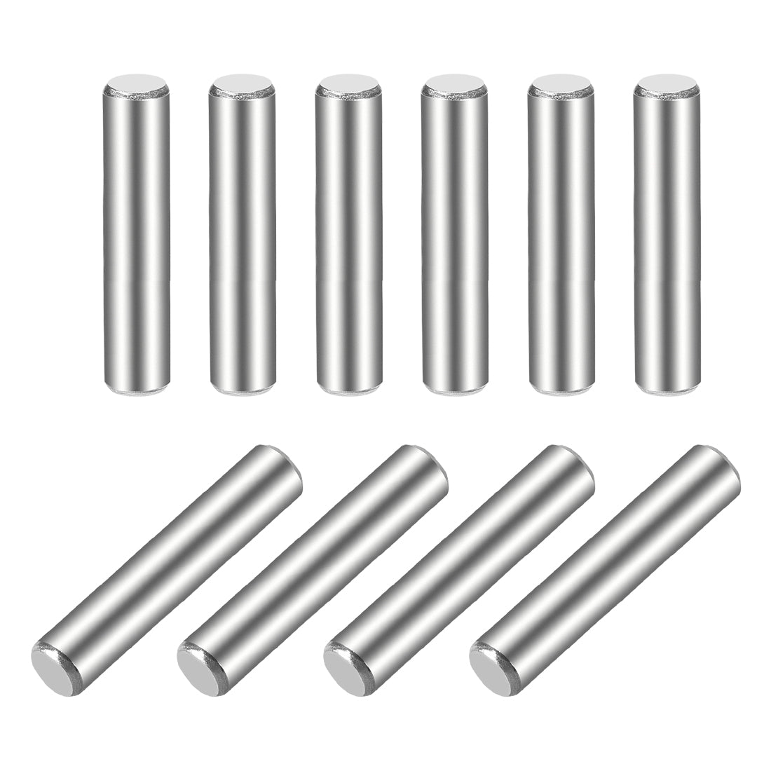 uxcell Uxcell 10Pcs  Dowel Pin 304 Stainless Steel Cylindrical Shelf Support Pin