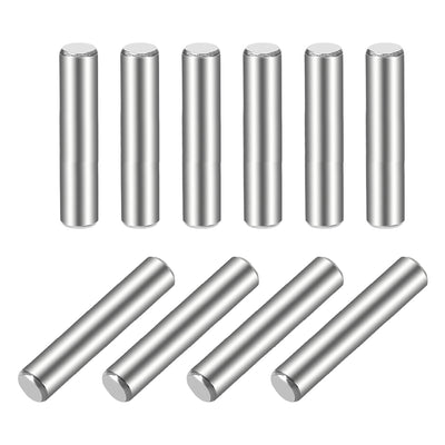 Harfington Uxcell 10Pcs  Dowel Pin 304 Stainless Steel Cylindrical Shelf Support Pin