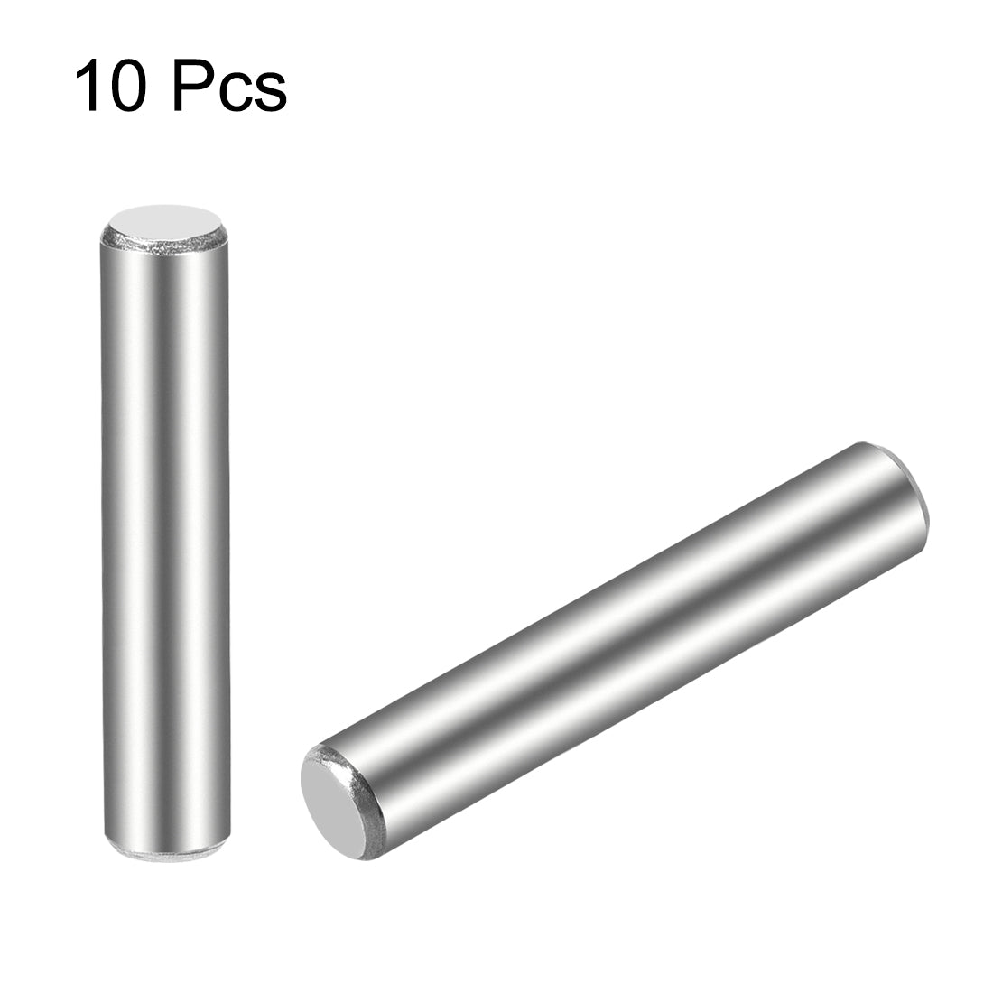 uxcell Uxcell 10Pcs  Dowel Pin 304 Stainless Steel Cylindrical Shelf Support Pin