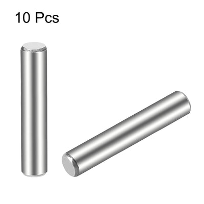 Harfington Uxcell 10Pcs  Dowel Pin 304 Stainless Steel Cylindrical Shelf Support Pin