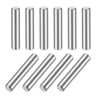 Harfington Uxcell 10Pcs  Dowel Pin 304 Stainless Steel Cylindrical Shelf Support Pin