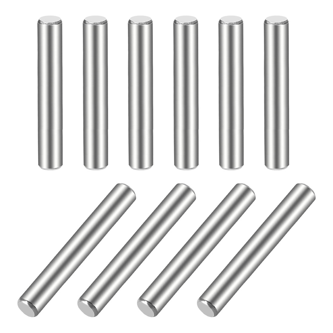 uxcell Uxcell 10Pcs  Dowel Pin 304 Stainless Steel Cylindrical Shelf Support Pin