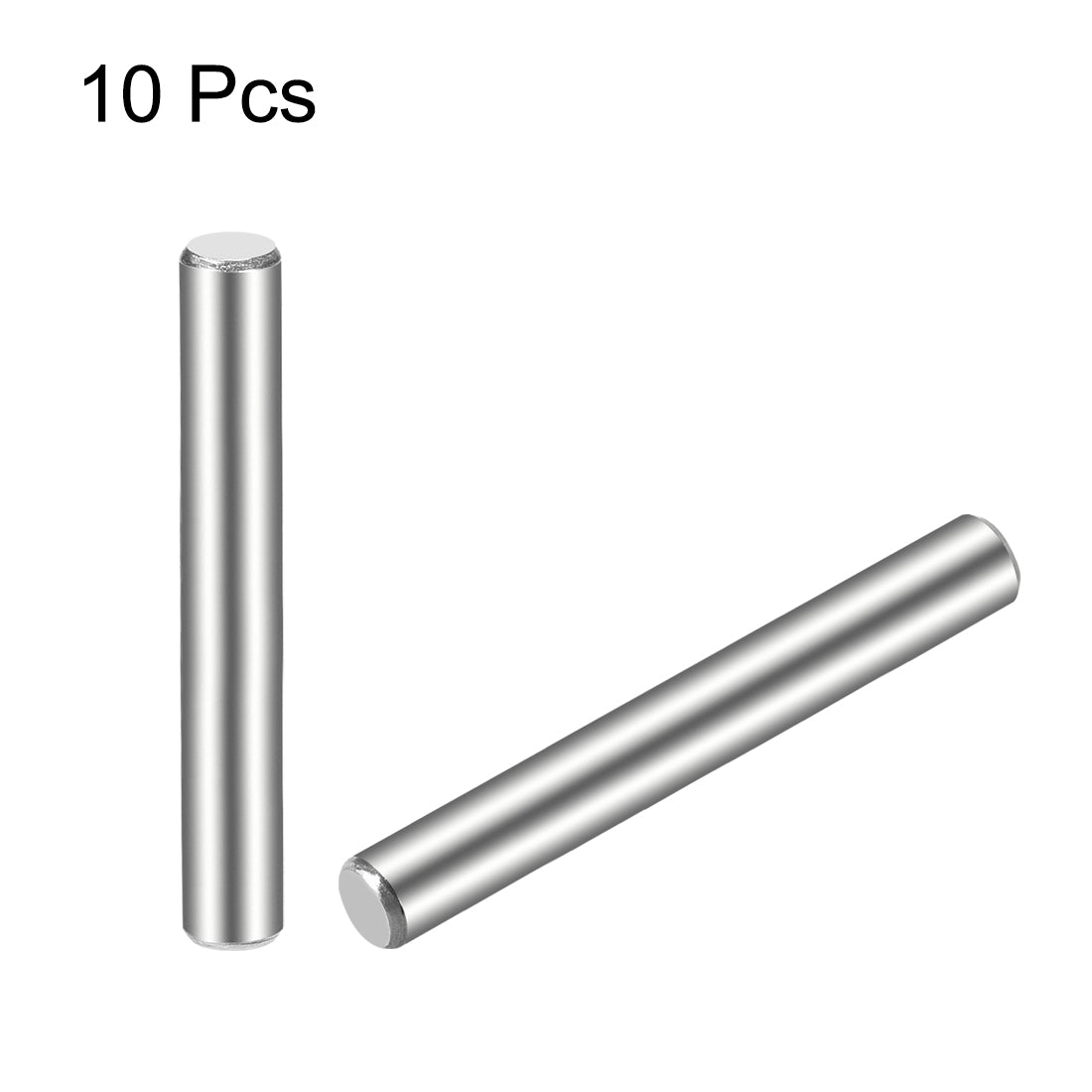 uxcell Uxcell 10Pcs  Dowel Pin 304 Stainless Steel Cylindrical Shelf Support Pin