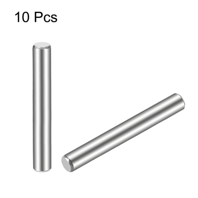 Harfington Uxcell 10Pcs  Dowel Pin 304 Stainless Steel Cylindrical Shelf Support Pin