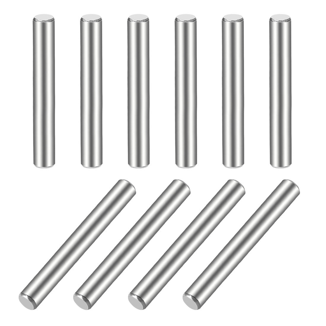 uxcell Uxcell 10Pcs  Dowel Pin 304 Stainless Steel Cylindrical Shelf Support Pin