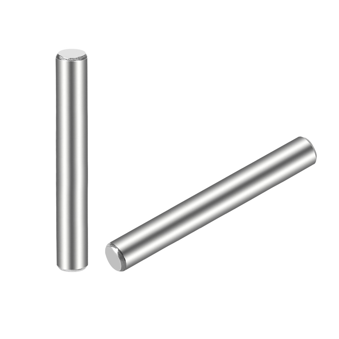 uxcell Uxcell 15Pcs Dowel Pin 304 Stainless Steel Cylindrical Shelf Support Pin Fasten Elements Silver Tone