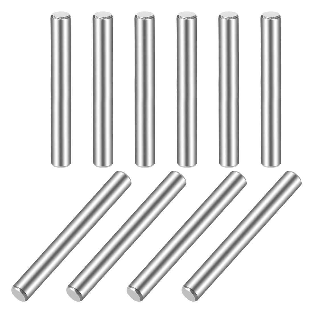 uxcell Uxcell 10Pcs  Dowel Pin 304 Stainless Steel Cylindrical Shelf Support Pin