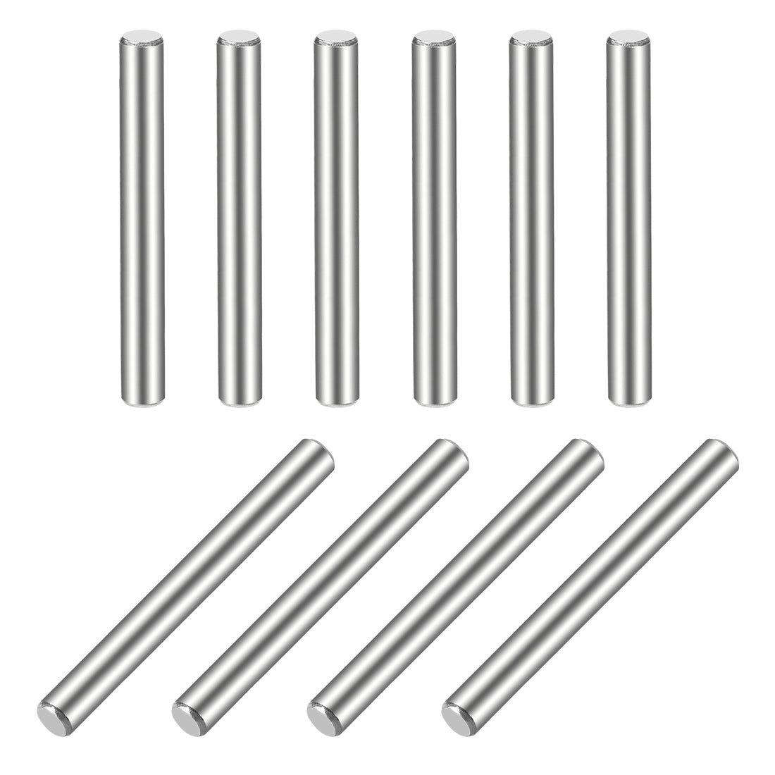 uxcell Uxcell 10Pcs  Dowel Pin 304 Stainless Steel Cylindrical Shelf Support Pin