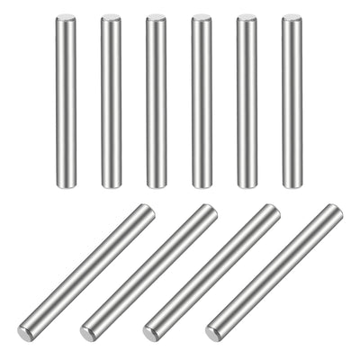 Harfington Uxcell 10Pcs  Dowel Pin 304 Stainless Steel Cylindrical Shelf Support Pin