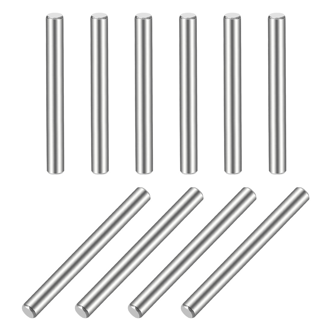 uxcell Uxcell 10Pcs  Dowel Pin 304 Stainless Steel Cylindrical Shelf Support Pin