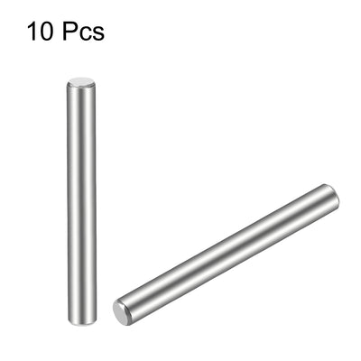 Harfington Uxcell 10Pcs  Dowel Pin 304 Stainless Steel Cylindrical Shelf Support Pin