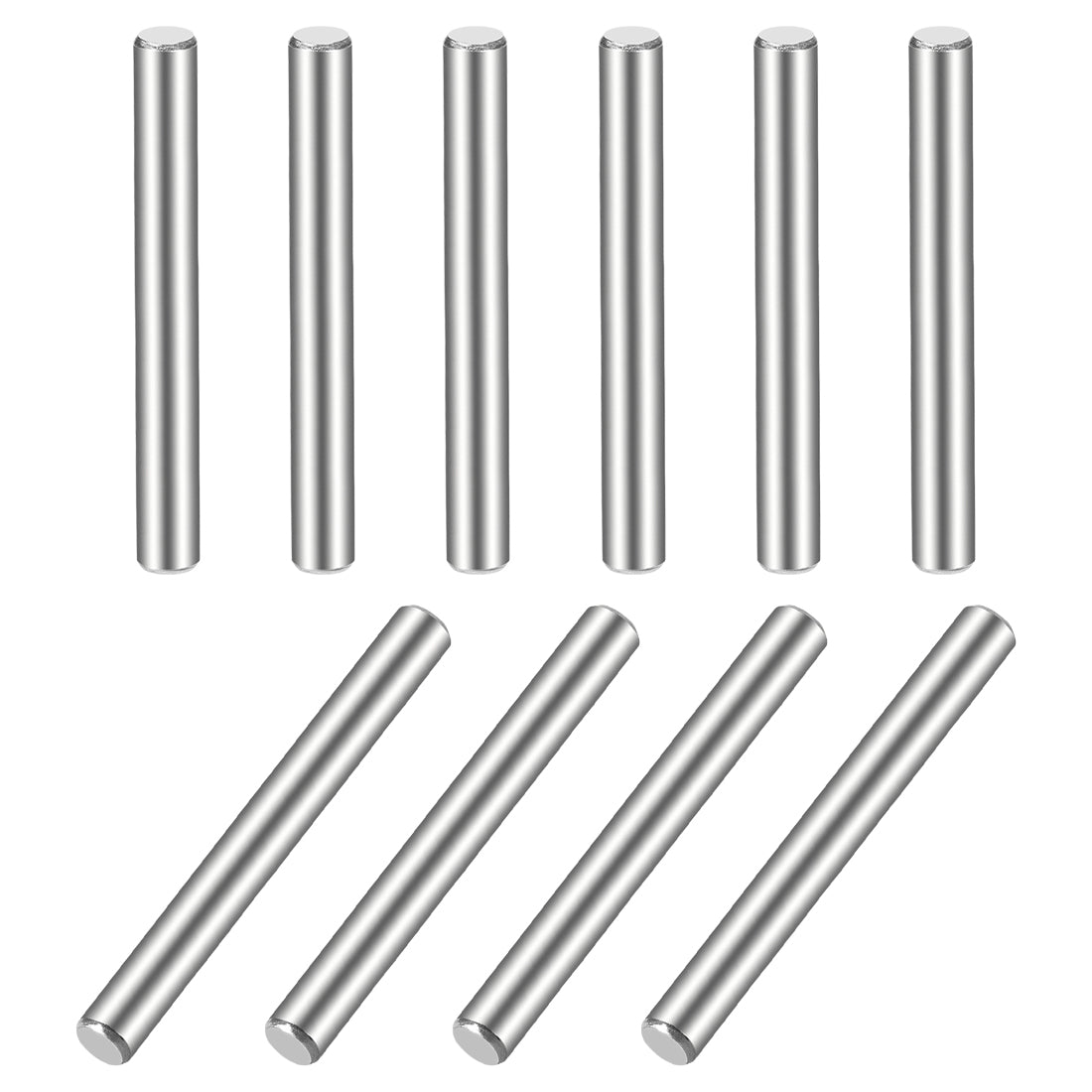 uxcell Uxcell 10Pcs  Dowel Pin 304 Stainless Steel Cylindrical Shelf Support Pin