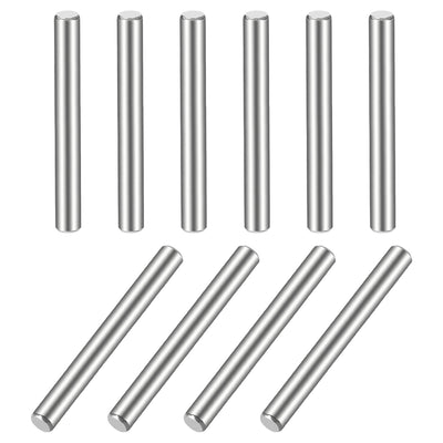 Harfington Uxcell 10Pcs  Dowel Pin 304 Stainless Steel Cylindrical Shelf Support Pin