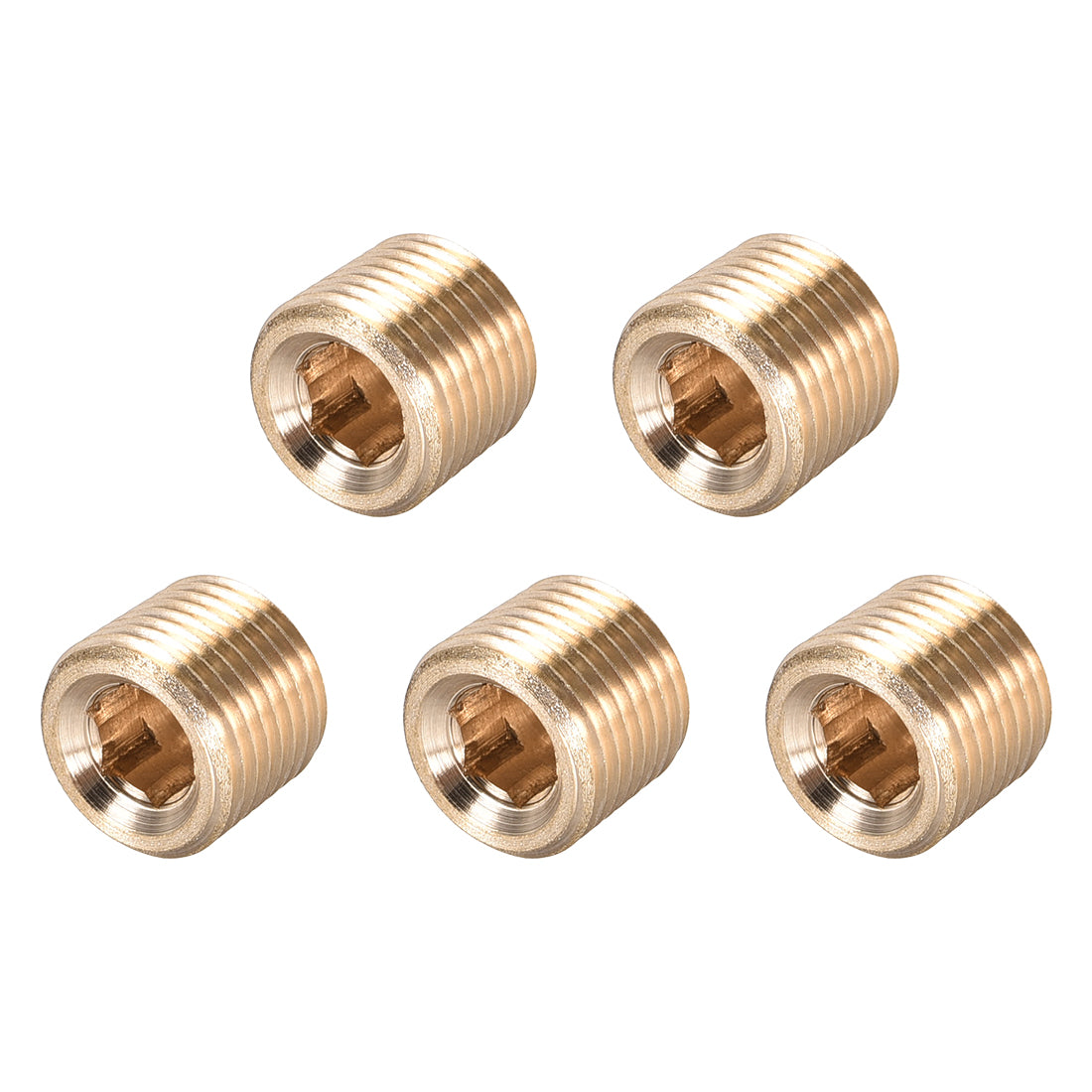 uxcell Uxcell Hex Countersunk Plug Stainless Steel Pipe Fitting Male Thread Socket Pipe Adapter Connector