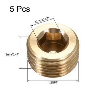 Harfington Uxcell Hex Countersunk Plug Stainless Steel Pipe Fitting Male Thread Socket Pipe Adapter Connector