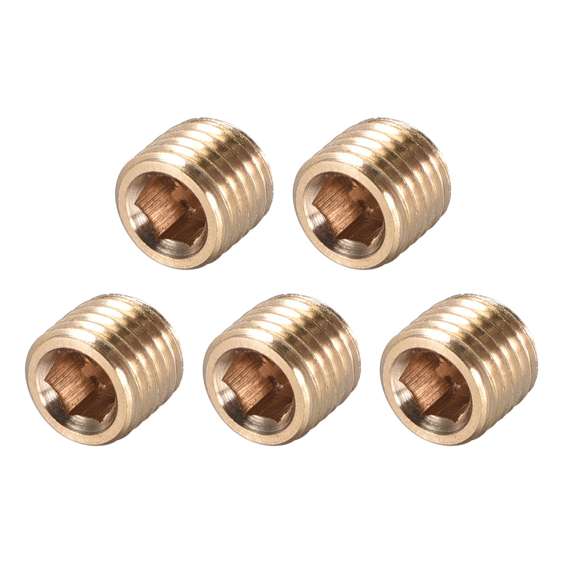 uxcell Uxcell Hex Countersunk Plug Stainless Steel Pipe Fitting Male Thread Socket Pipe Adapter Connector