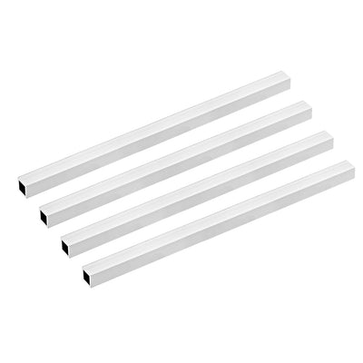 Harfington Uxcell 6063 Aluminum Square Tubes, Seamless Straight Pipe Tubing